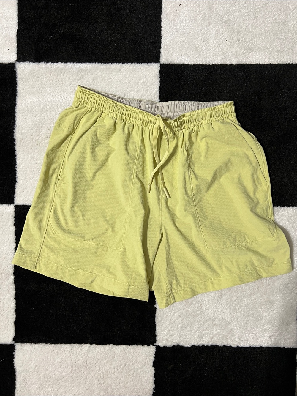 lululemon athletica Men's Lime Yellow Athletic Shorts